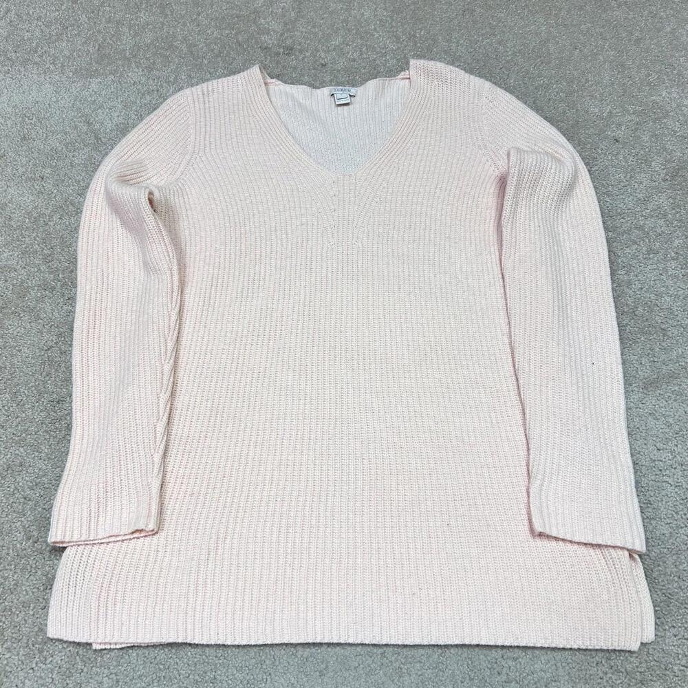 J.Crew Sweater Women’s Pink Long Sleeve Pullover Size Small Wool Blend